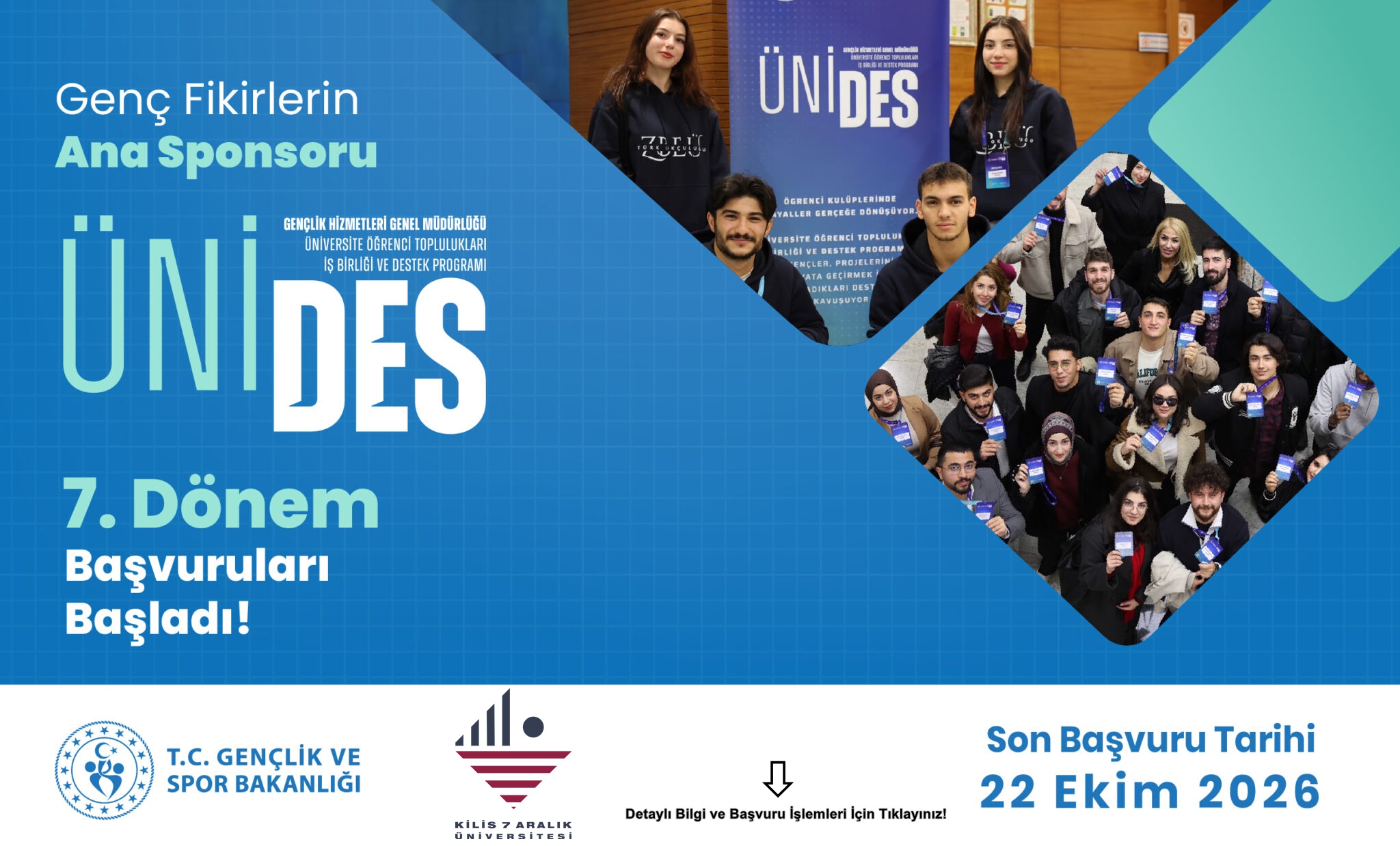 ÜNİDES 7. Dönem Başvuruları Başladı.